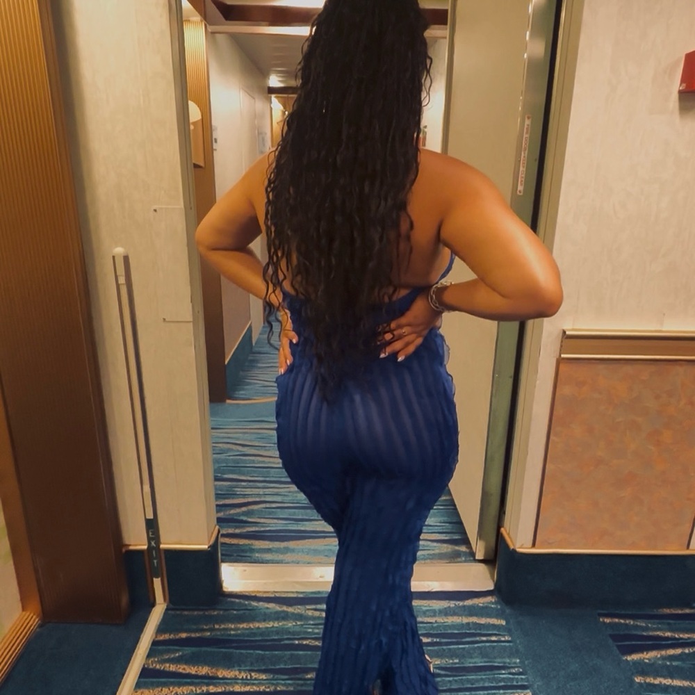 Elegant Blue Jumpsuit